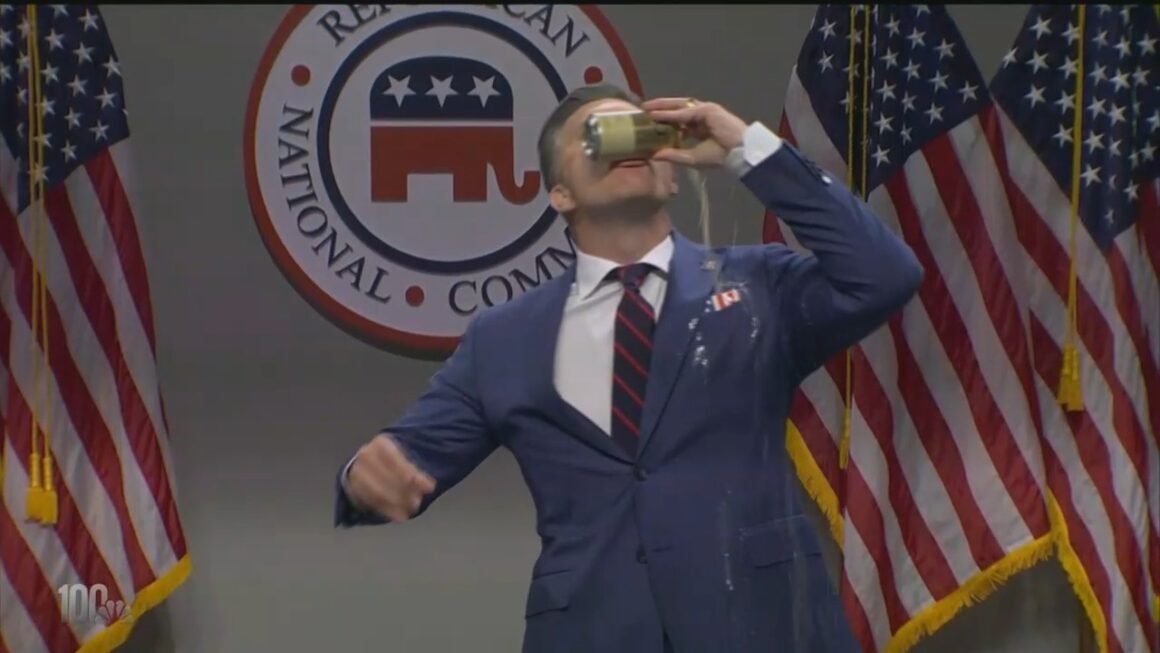 Pete Hegseth Chugs ‘Spider-Man’s Non-Alcoholic B—- Beer’ in ‘SNL’ Cold Open That Mocks Tom Holland, Mitch McConnell and JD Vance